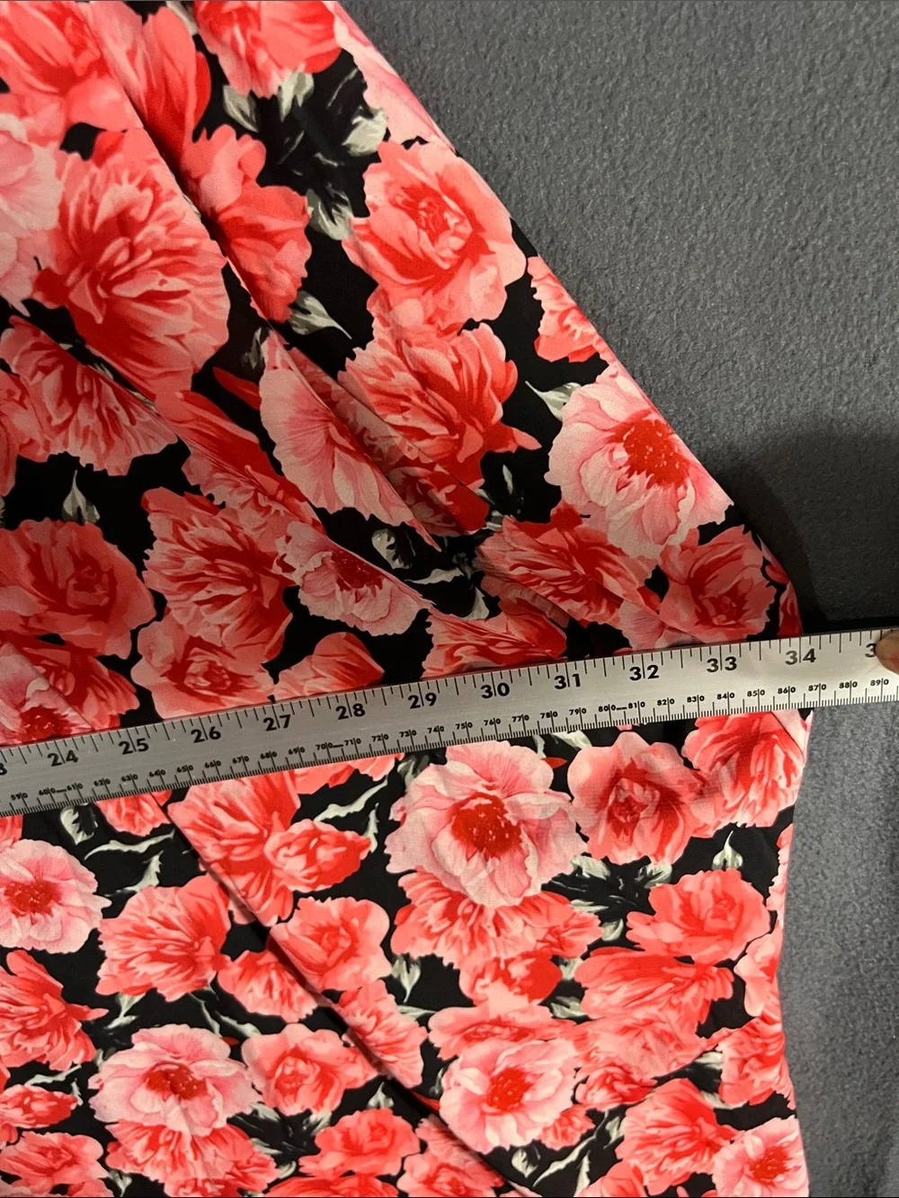 Grace Karin Black Maxi Dress with Red Floral Print - Picture 7 of 10